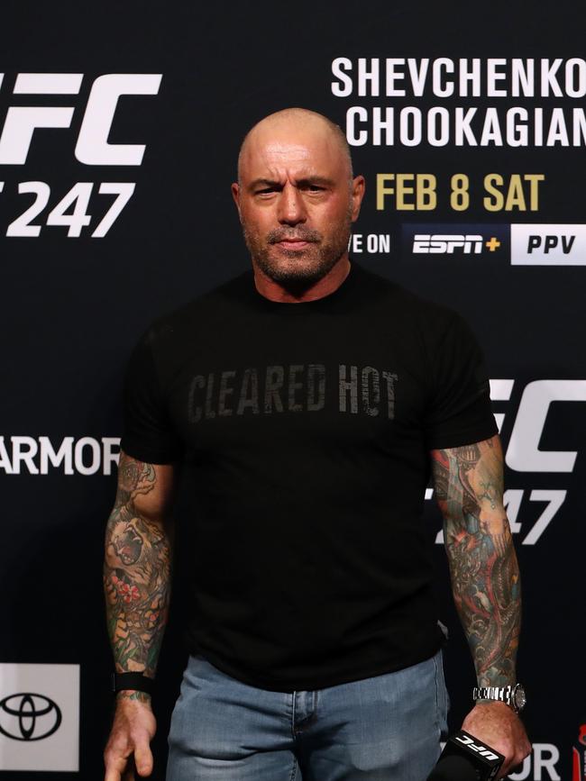 Joe Rogan skipped his UFC commentary duties this weekend. Photo: Ronald Martinez/Getty Images/AFP