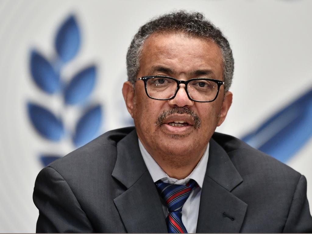 World Health Organisation (WHO) Director-General Tedros Adhanom Ghebreyesus. Picture: Fabrice Coffrini/AFP