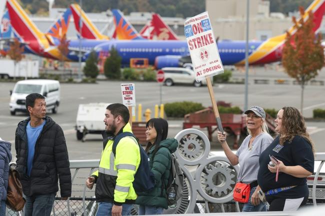 Some 33,000 Boeing workers have been on the picket line since September 13