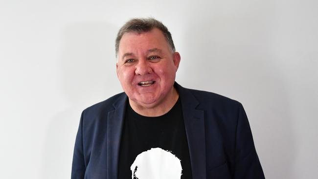 Liberal member for Hughes Craig Kelly wearing a Robert Menzies T-shirt.