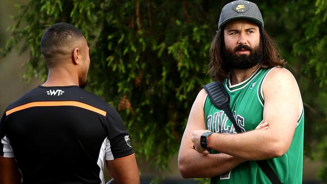 Aaron Woods during a recent training session in Leichhardt. Pic: Gregg Porteous