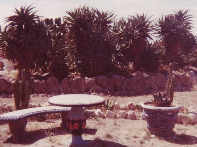 A place to rest while visiting the Cactus Garden at Windsor. Picture: Mallala Museum