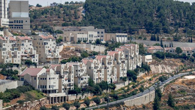 The Israeli settlement of Efrat on the southern outskirts of Bethlehem in the occupied West Bank. Picture: AFP