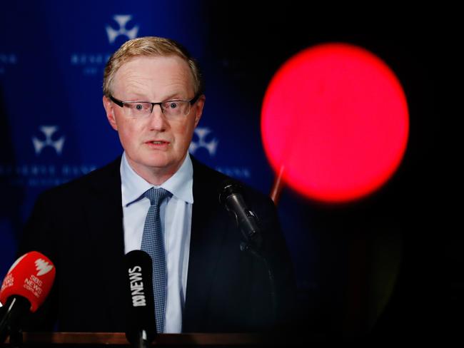 SYDNEY, AUSTRALIA - MARCH 19: Governor of the Reserve Bank of Australia, Philip Lowe, makes a speech on March 19, 2020 in Sydney, Australia. The Reserve Bank of Australia has cut official interest rates to a record low of 0.25% in a bid to protect the economy from the financial fallout of the global COVID-19 pandemic.  (Photo by Brendon Thorne/Getty Images)