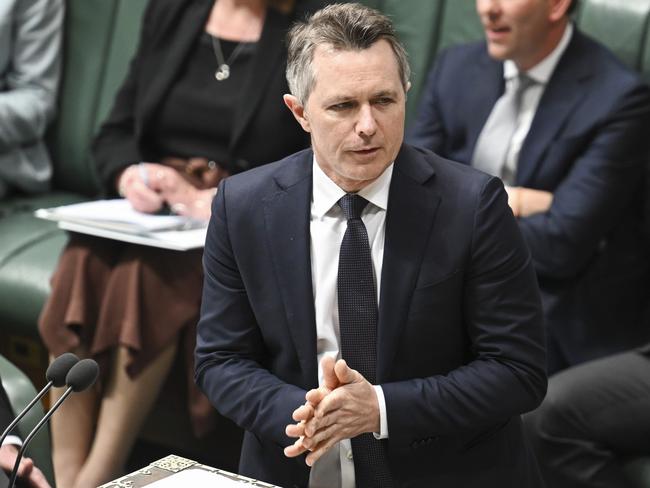 Jason Clare’s response was revealing and poisonous. Picture: Martin Ollman