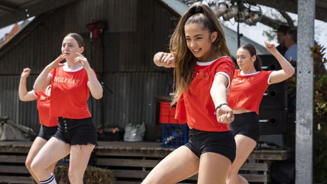 Dancing at the show. Picture: AAP/Matthew Vasilescu