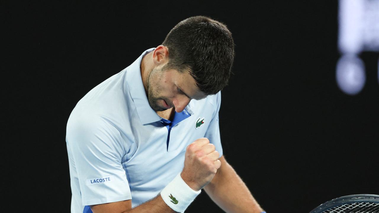 Djokovic was booted from his regular night spot on RLA. (Photo by Martin KEEP / AFP)