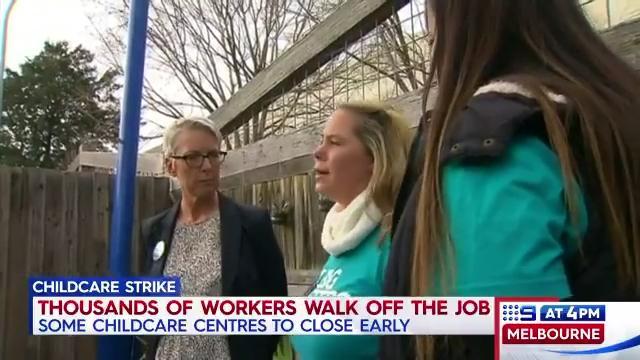  Childcare workers walk off job