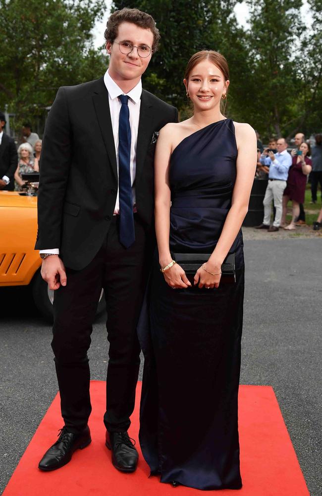 Partner and Jazmin Kong at Nambour State College School Formal. Picture: Patrick Woods.