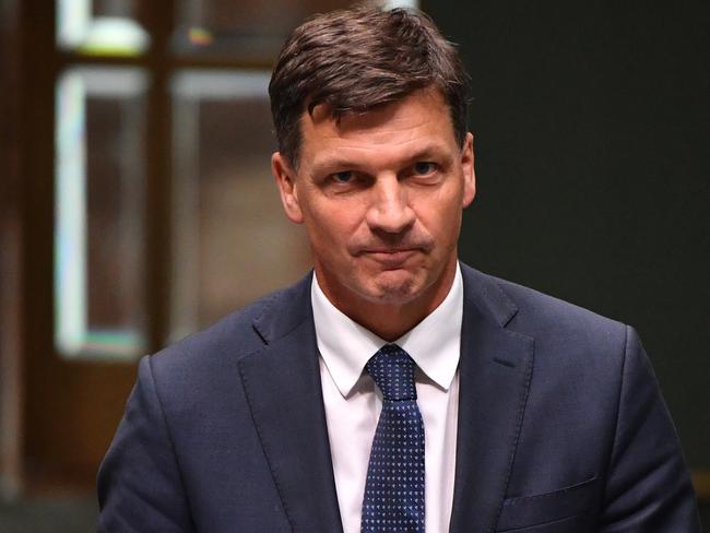 Minister for Energy Angus Taylor arrives for Question Time in the House of Representatives at Parliament House in Canberra, Thursday, February 27, 2020. (AAP Image/Mick Tsikas) NO ARCHIVING