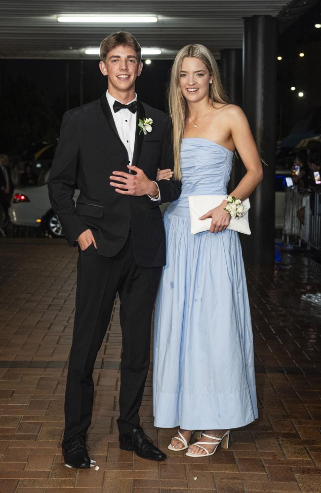 Alistair McKay and partner Jemimah Goebel at Toowoomba Grammar School formal at Rumours International, Wednesday, November 13, 2024. Picture: Kevin Farmer