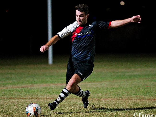 Defender Lachlan Riley has been one of Nerimbera's best in the 2023 Central Coast Premier League. Photo: ImageBox sportsphotography