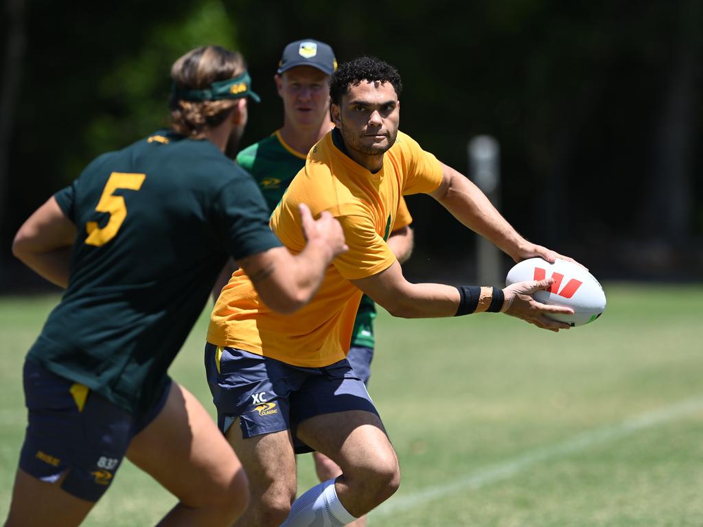 Xavier Coates at Kangaroos training. NRL Imagery