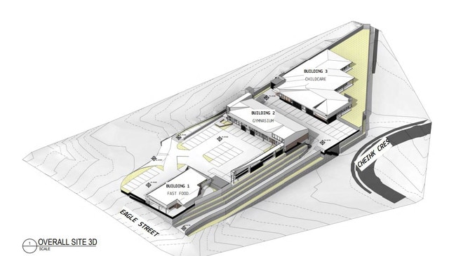 A development including a child care centre, swim school and fast food outlet have been proposed for Collingwood Park.