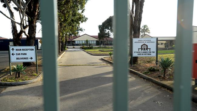 St Basil's Aged Care at Fawkner, Melbourne. Picture: Andrew Henshaw