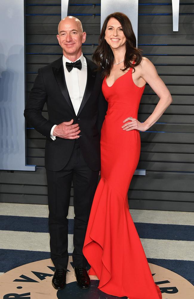 Bezos filed for divorce from wife MacKenzie Bezos after 25 years of marriage. Picture: Getty Images