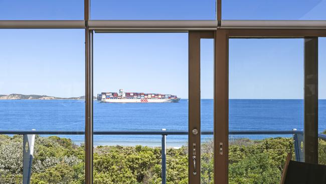 The elevated third floor offers unimpeded views of ships passing through The Rip at Port Phillip Heads.