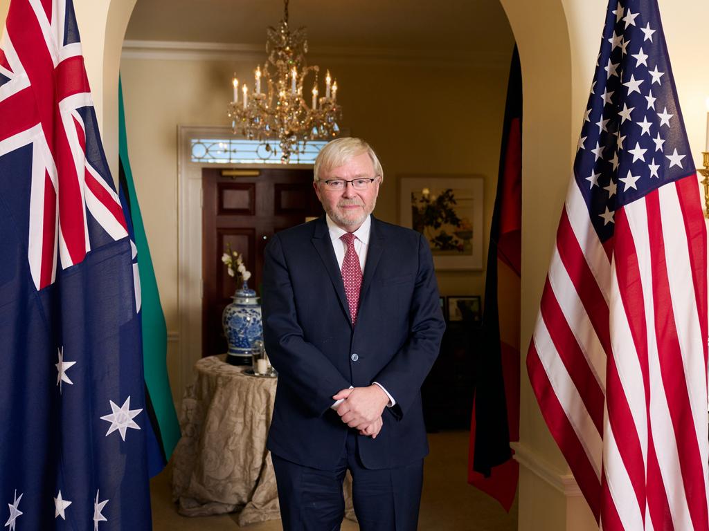 Kevin Rudd became Australia’s top diplomat in the US last year. Picture: Noah Willman