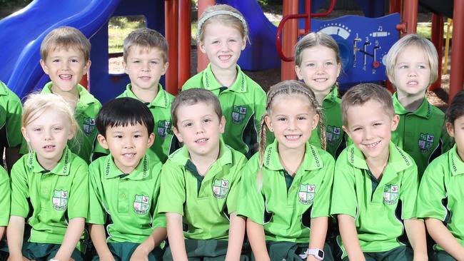 My First Year at Coombabah State School. Picture: Glenn HampsonPrep A (L-R)Top row: Willow, Kenaan, River, Archie, Mia, Tiffany, Gordon, Joshua, AmeliaBottom row: Daenerys, Alice, Cleo, Mika, Oliver, Andie, Zane, Sayana, Charlie