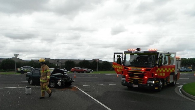 The scene following a horror crash in Aspendale Gardens. Picture: Supplied