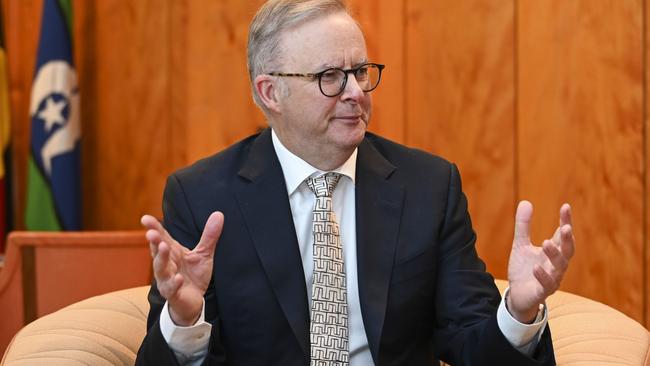 Prime Minister Anthony Albanese refused to commit to funding the major blowouts. Picture: Martin Ollman