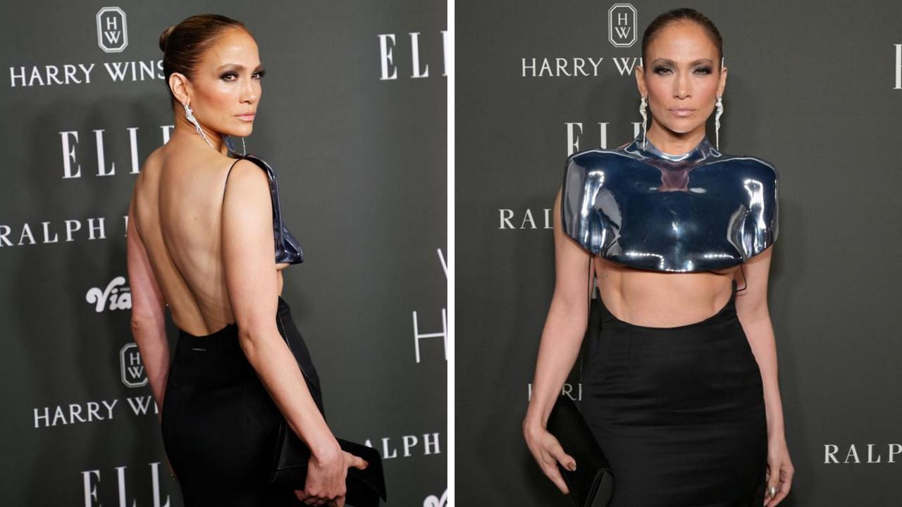 Jennifer Lopez Flaunts Her Figure With an Underboob-Baring Breastplate