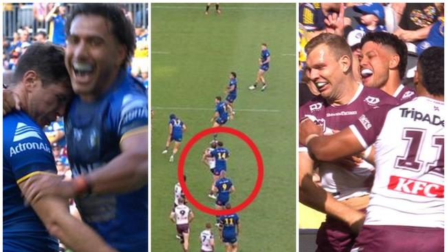 The Eels hung on in a controversial encounter.