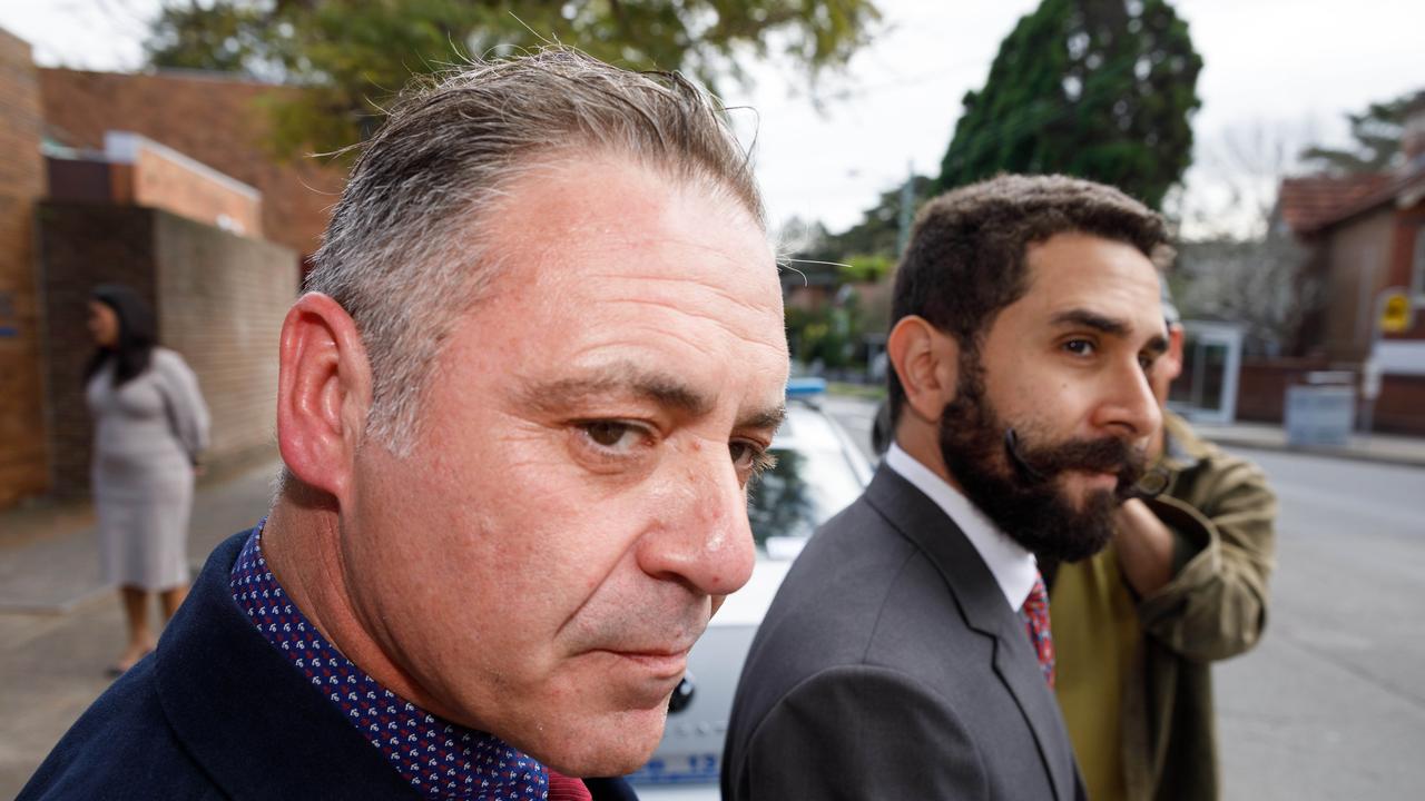 Mr O’Keefe with solicitor Jahan Kalantar. Picture: NewsWire / Max Mason-Hubers