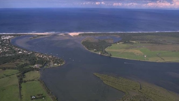 The Shoalhaven River opening at Shoalhaven Heads. Picture: NSW Government