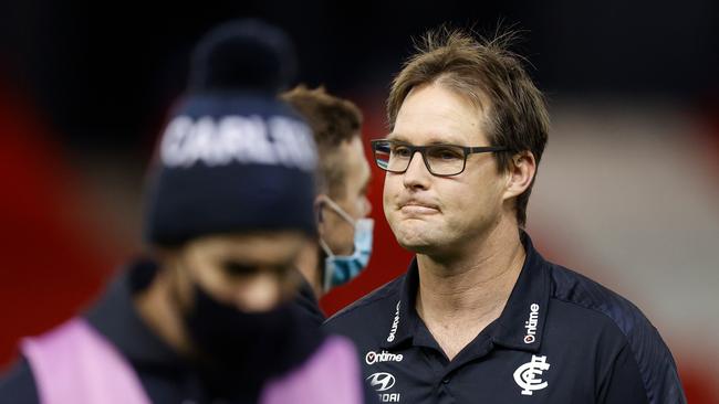 David Teague has been sacked by the Blues. Picture: Michael Willson/AFL Photos