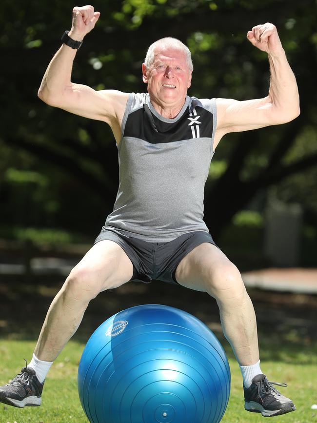 Barry Durham lost 30kg and is determined to live longer and stronger. Picture: Alex Coppel