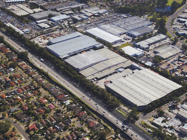 New Amazon fulfilment centre in Moorebank. Aerial shot supplied