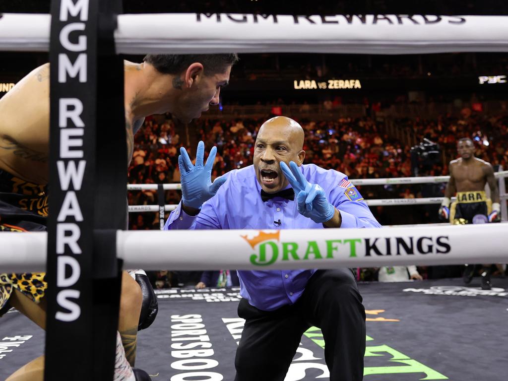 Michael Zerafa fought for a world title in March. Picture: Steve Marcus/Getty Images