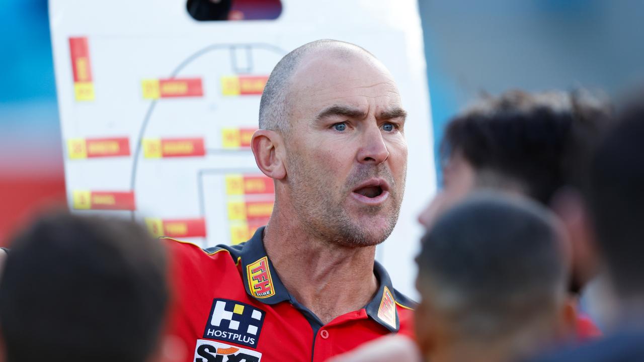 Steven King was interim coach of Gold Coast. Picture: Dylan Burns/AFL Photos via Getty Images