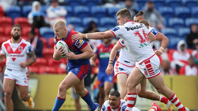 Mitch Barnett has the goalkicking job for the Newcastle Knights. Photo: Ashley Feder/Getty Images