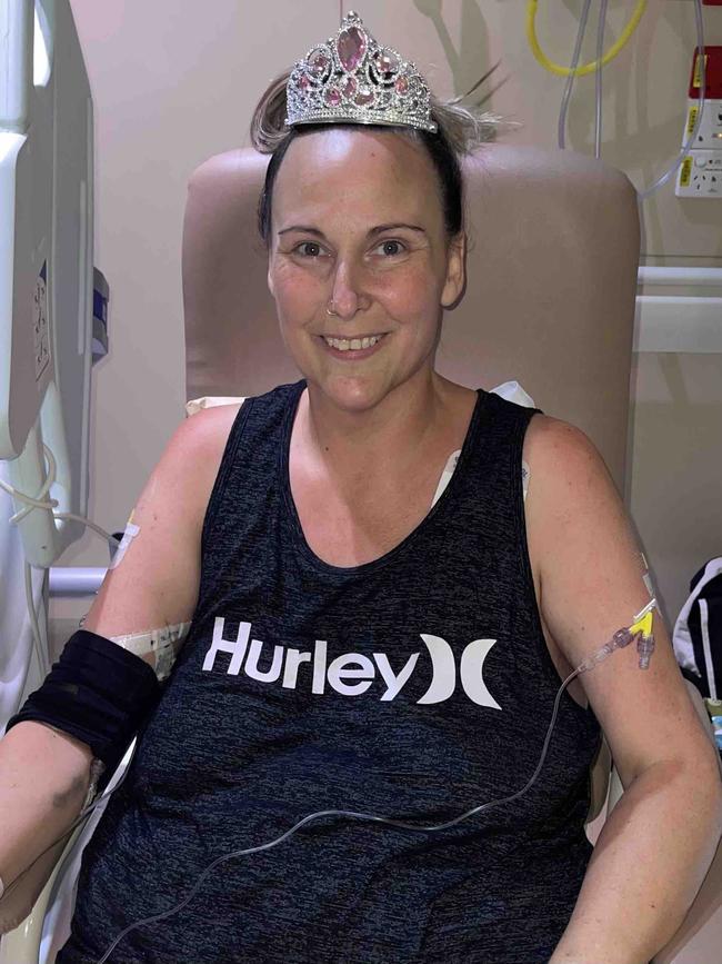 Samantha Bovingdon thought her stomach pain was a result of a car crash, turns out it was stage four bowel cancer. Picture: GoFundMe