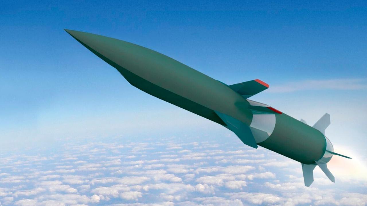 An artist's impression of a US hypersonic missile that is currently being developed by both the US and Australia. Picture: Supplied