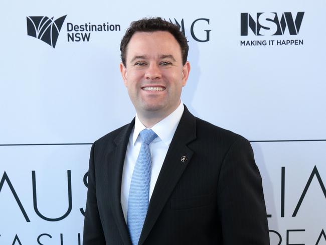 Minister Stuart Ayres has swapped the Trade, Tourism and Major Events portfolios for a new role as Minister for WestConnex and Western Sydney. He retains the Ministry of Sport. Picture: John Fotiadis