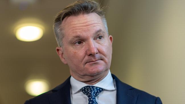 CANBERRA, AUSTRALIA - NewsWire Photos MARCH 28, 2023: Chris Bowen spoke with the media at morning press conferences in Parliament House in Canberra.Picture: NCA NewsWire / Gary Ramage