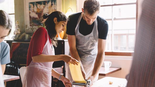 pasta-making class at Pasta Emilia, Surry Hills