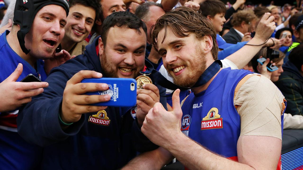 Jordan Roughead won a premiership with the Western Bulldogs in 2016. Picture: Mark Stewart