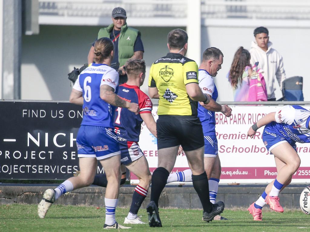 TugunÃ&#149;s Bailey Simpson in the A-grade fixture between Runaway Bay and Tugun at the Kevin Bycroft fields. Picture: Glenn Campbell