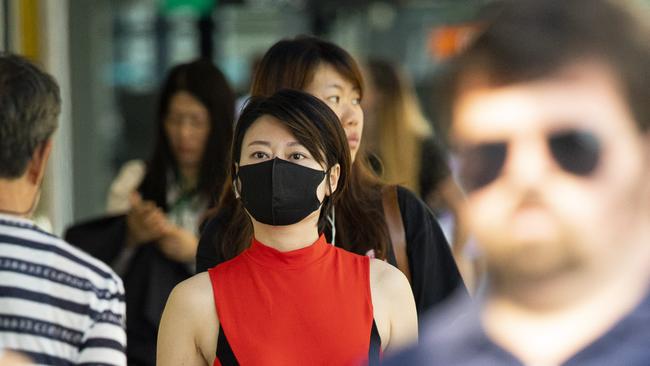 Many residents and visitors in Chatswood are wearing face masks in response to the outbreak.