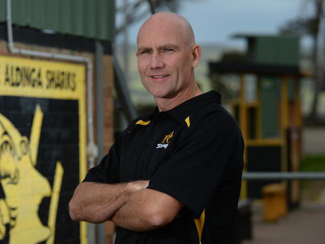 15/9/14 Former Myponga and Willunga footballer Damian Smith is the new coach of the embattled Aldinga Sharks. Photo Naomi Jellicoe