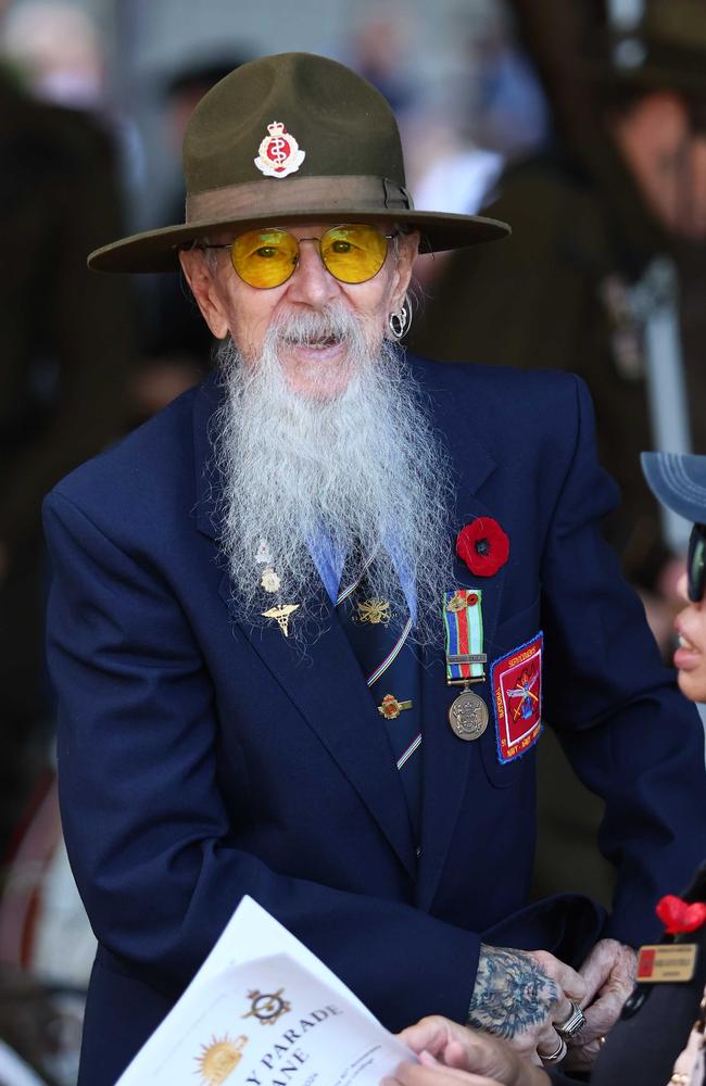 People attend the parade through Brisbane. Picture: Tertius Pickard/NCA NewsWire