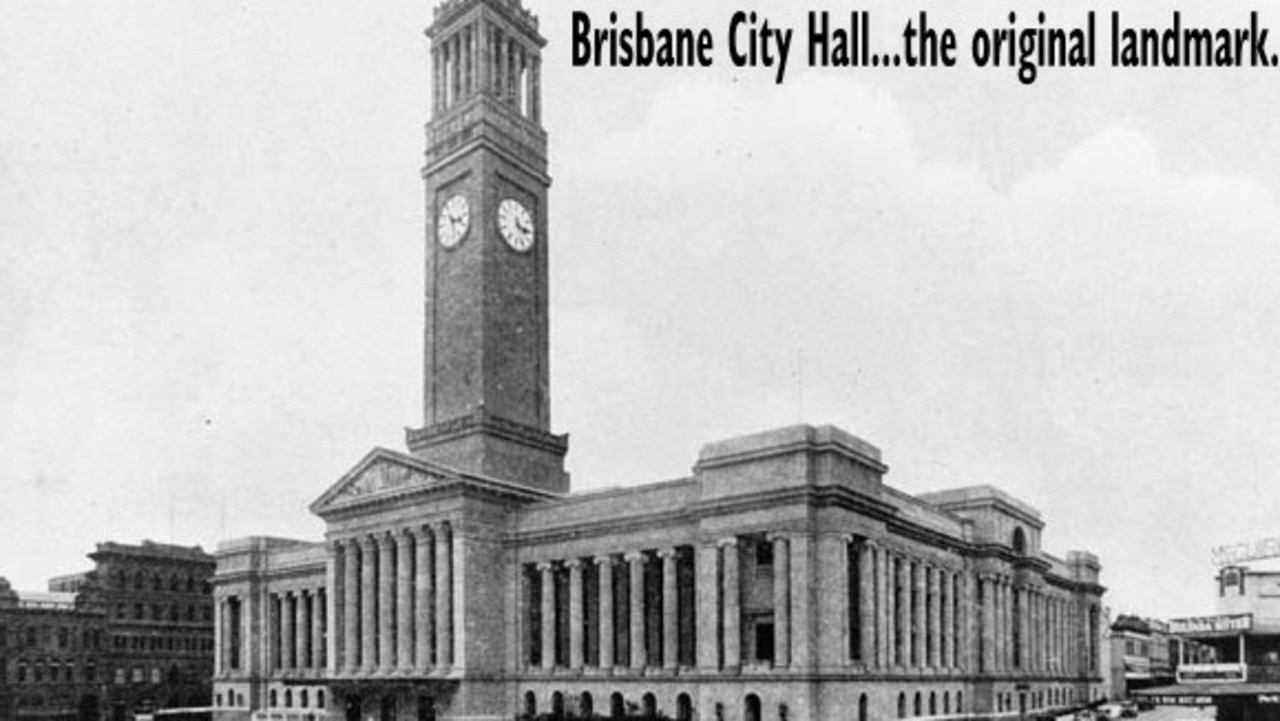 Brisbane City Hall, the highest point of the city at the time, is now overshadowed by many high rises. Pic: Hervey Bay Historical Village and Museum