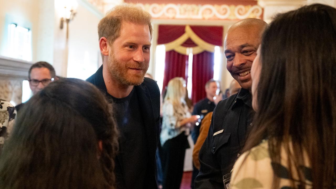 He met with first responders during the One805 Rock for First Responders benefit at The Granada Theatre on March 08, 2025. Picture: Scott Dudelson/Getty Images