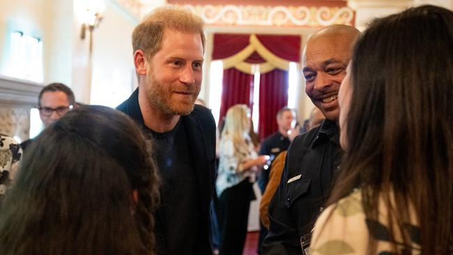 He met with first responders during the One805 Rock for First Responders benefit at The Granada Theatre on March 08, 2025. Picture: Scott Dudelson/Getty Images