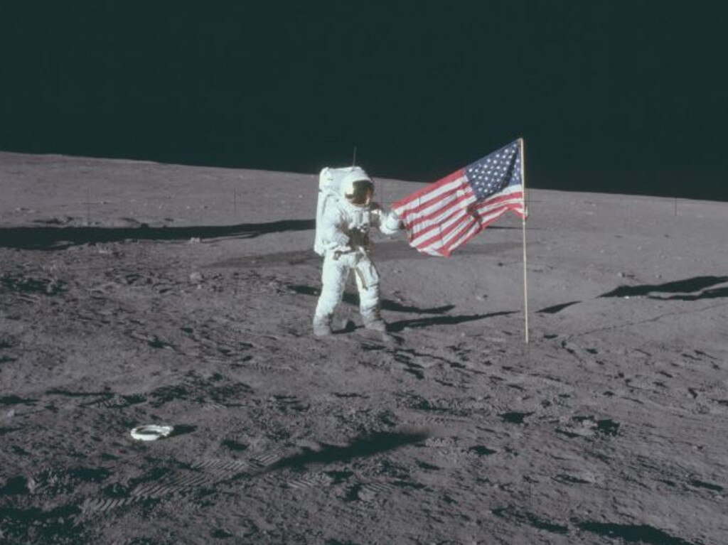 Pictures from NASA’s Apollo mission during Moon missions from 1969 to 1972. Picture: NASA/Flickr