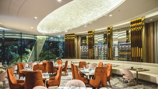 The dining room at Signature restaurant, Emporium Hotel South Bank.